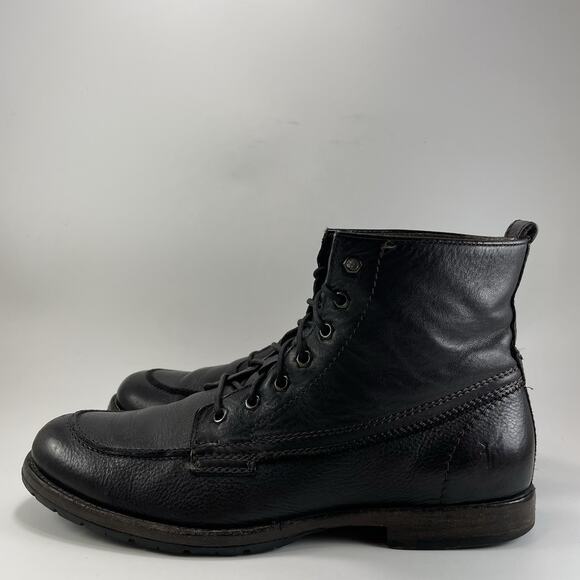 Frye Phillip Lug Lace Up Boot Leather Mens Size 10 D Combat Moc Toe 87901 main image 8